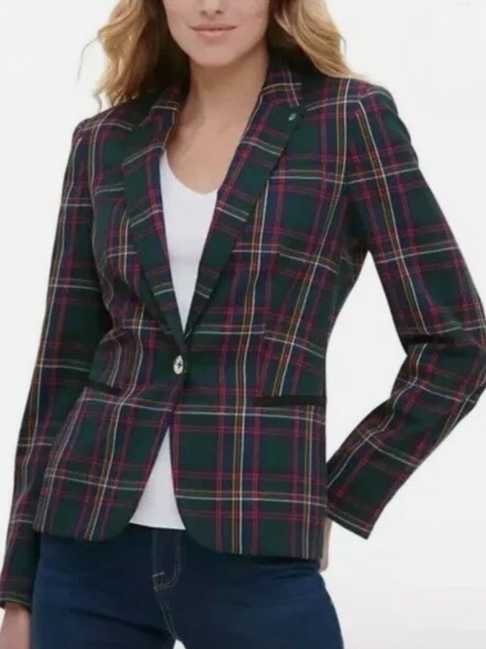 Tommy Hilfiger Plaid Blazer
